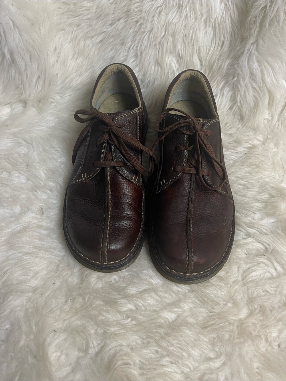 Dr Martens Vintage Brown Leather split toe 11232 oxfords lace up shoes SZ12